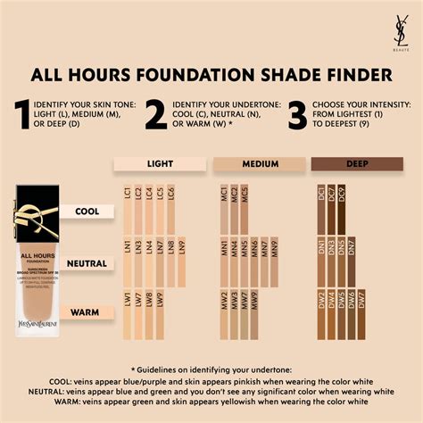 ysl shade finder|ysl foundation color chart.